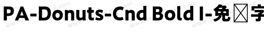 PA-Donuts-Cnd Bold I字体转换